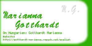 marianna gotthardt business card